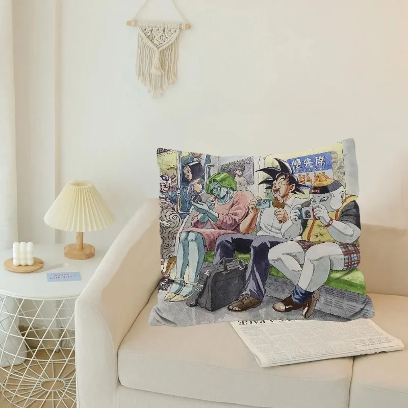 Sofa Luxury Cushion Cover Pillow Cover Pillowcase Decorative Pillowcase D-dragon Ball-l Cushion Covers 45x45 Ornamental