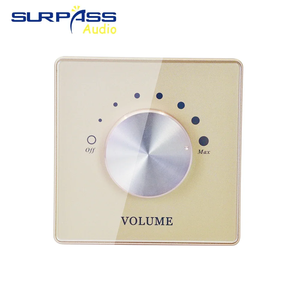 Power Amplifier Volume Tuning Switch Controller Wall Panel Audio Switch Converter Tone Board 7 Grade Control Knob for Home Music