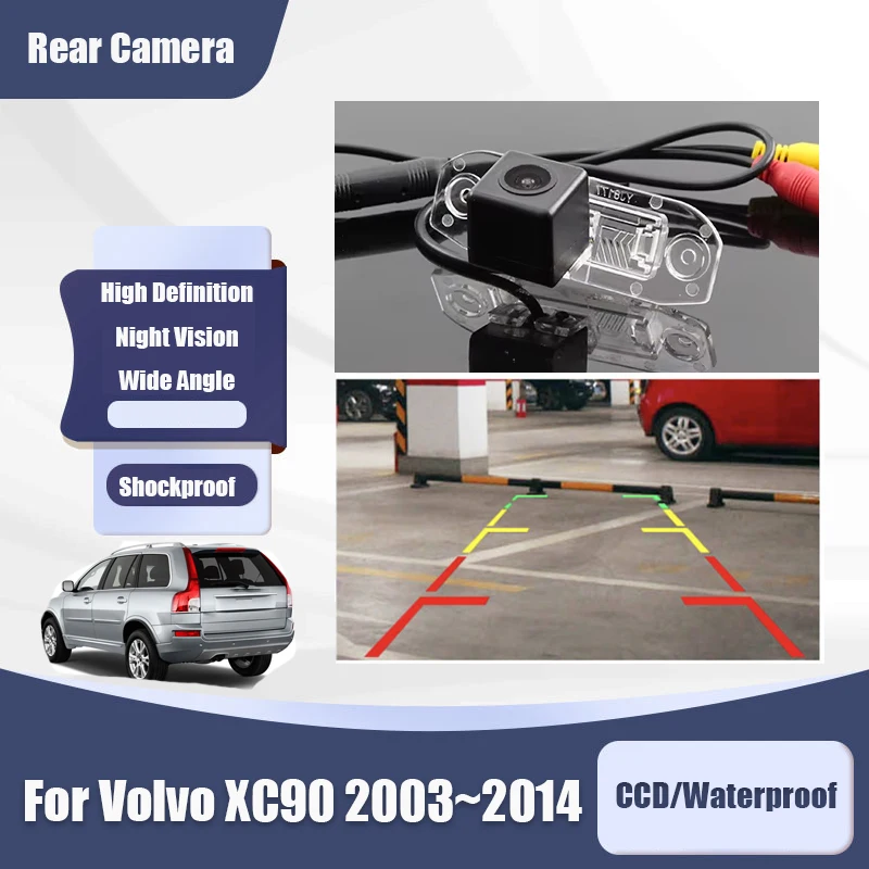 

Автомобильная камера заднего вида для Volvo XC90 2003 ~ 2014 CCD Full HD, резервная парковочная камера ночного видения, утолщение и модернизация