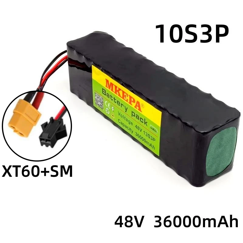 Imagem -04 - Bloco da Bateria do Lítio-íon 13s3p 1000w Bms para 54.6v 36000mah 36ah