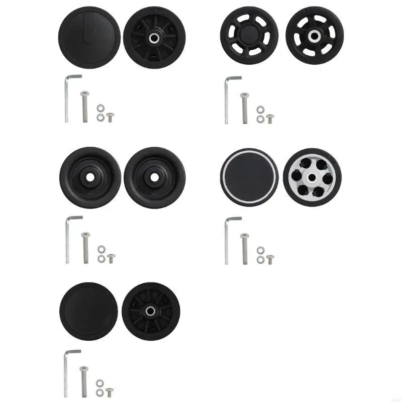 1PC Practical PVC Luggage Replacement Quiet Suitcase Casters for Travel