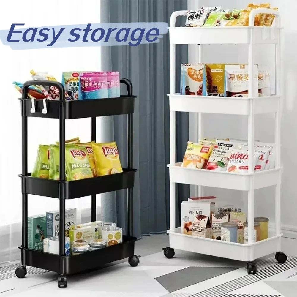 

Removable Cart Storage Rack Floor To Floor Snack Rack In Bedroom Bathroom Kitchen Portable Baby Storage Rack Take No Place