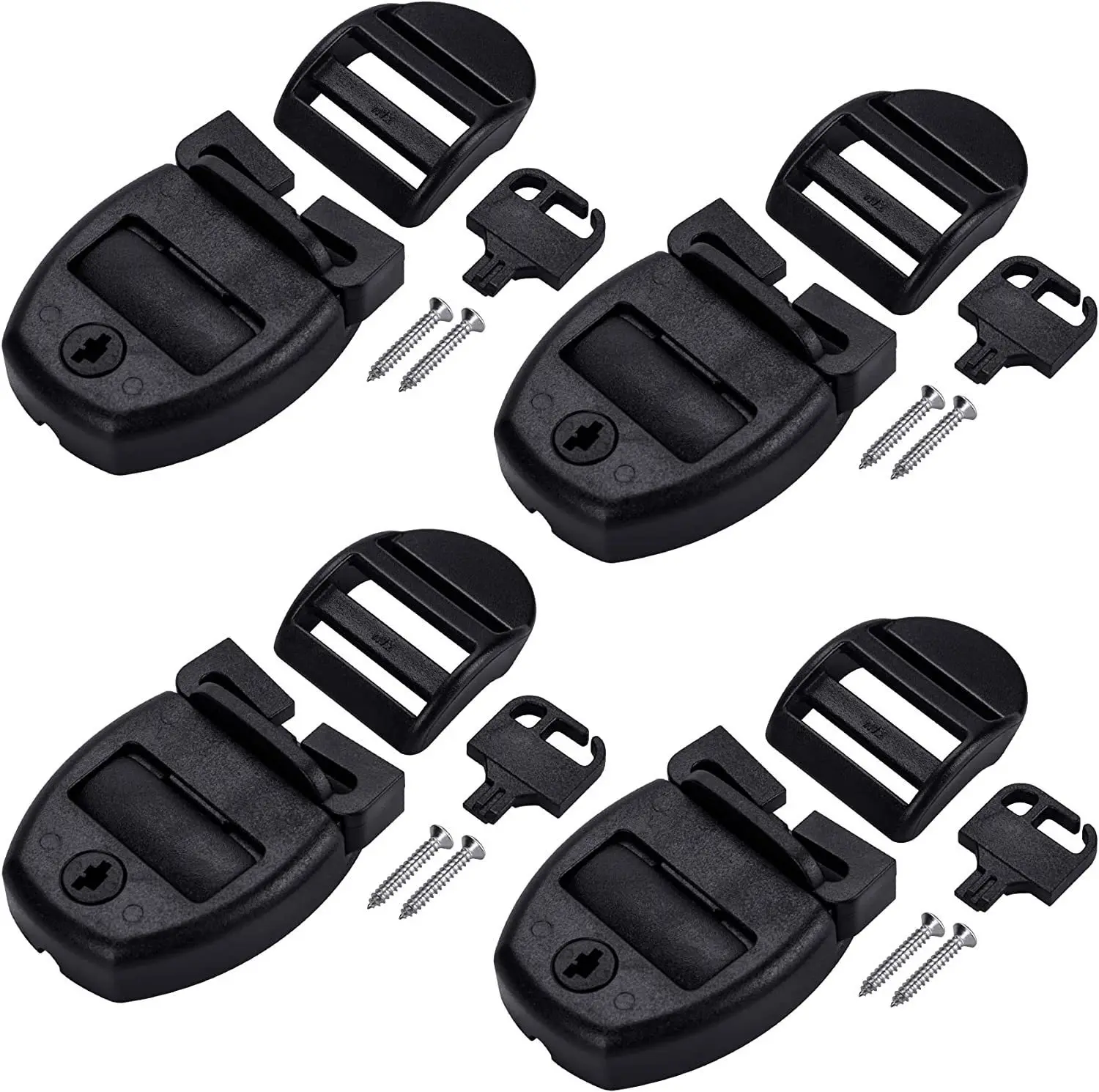 Hot Tub Cover Latch Lock Replacement Kit 4 Pack Stainless Steel Spa Hot Tub Cover Lock Clamp