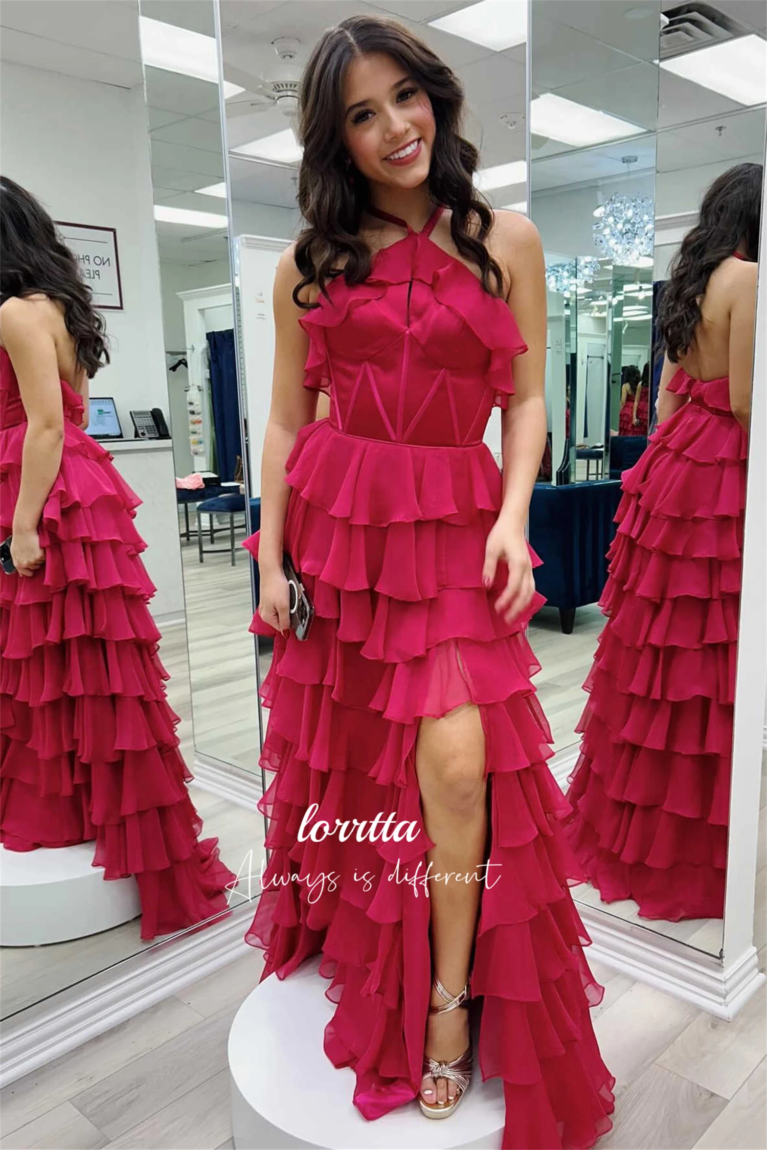 Lorrtta Woman Elegant Wedding Party Dress Line A Ball Gown Graduation Layered Happy Sharon Dresses 2024 Robe De Soiree Femmes