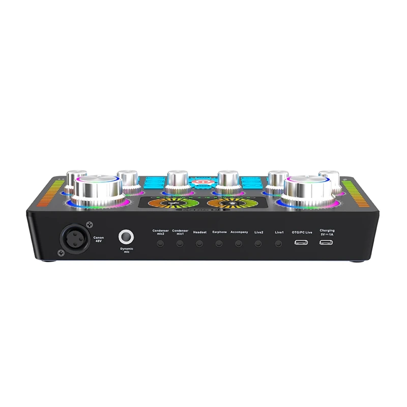 Live Sound Card Audio Sound Card Professional Live Broadcast Equipment Supports Multi-Platform Live Singing