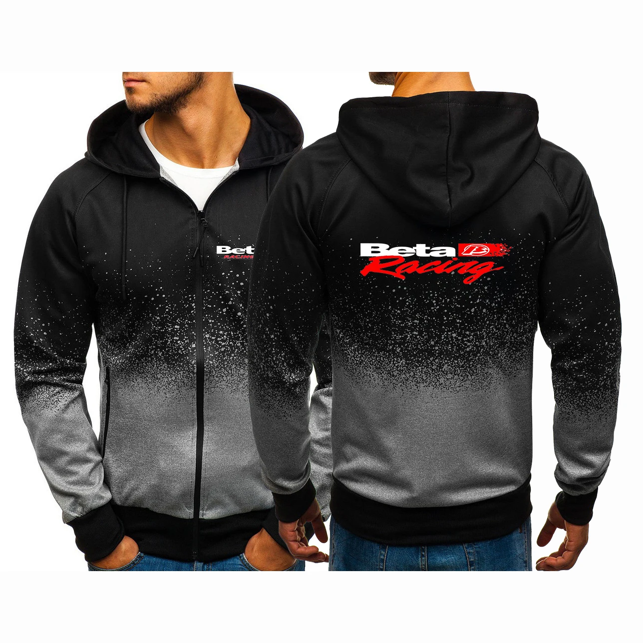 

Beta Racing Motocross 2023 Men's New Zip Popular Comfortable Jacket Sweatshirts Gradient Color Hoodies Hooded Coat Tops Clothing