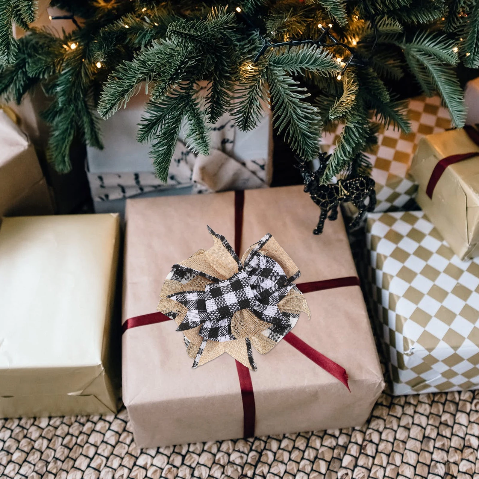 

3 Pcs Premium Decorative Bows Reusable Christmas Tree Hanging nament Supplies Party Decorations Lightweight Non Fading