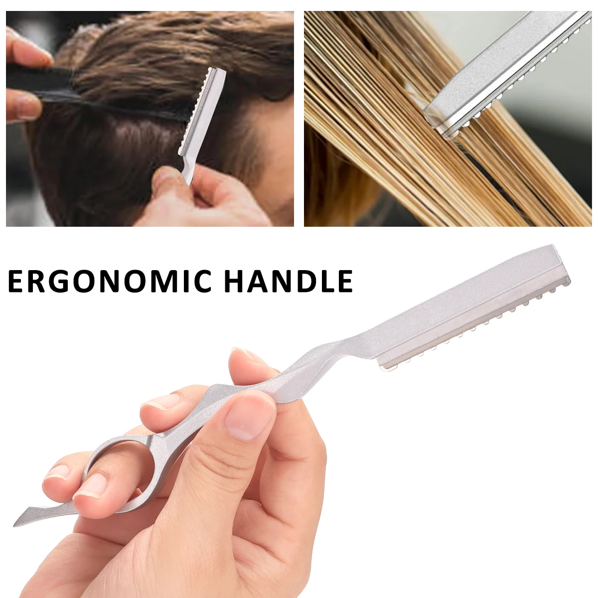 Professional Hair Thinning Razor & Shaving Knife - Japan Stainless Steel Barber Tool for Salon Haircut Thinner