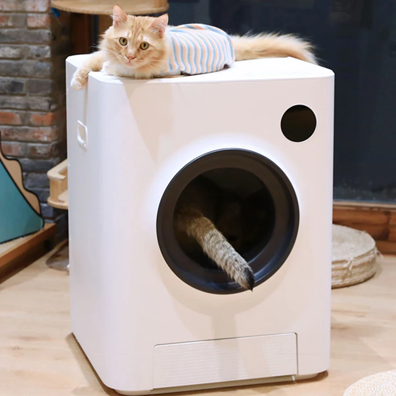 Automatic Smart Cat Toilet Box Fully Enclosed Cat Toilet Self-cleaning Deodorant Anti Splash Drawer Type Cat Litter Box