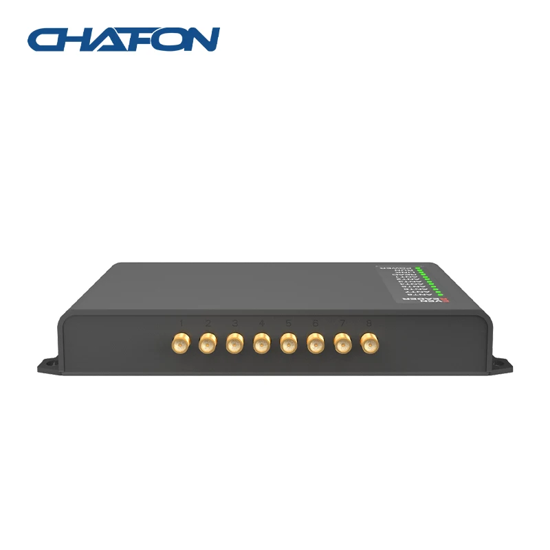 CHAFON CF811 uhf 고정 rfid 리더 8 포트, 창고 관리용 RS232 RJ45 인터페이스 포함