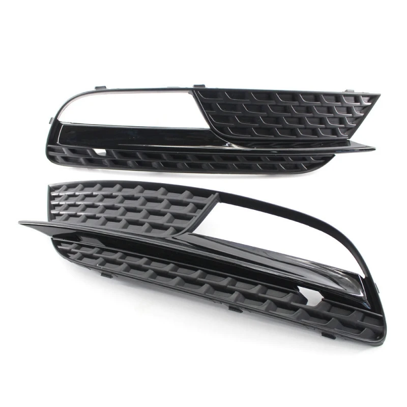 2Pcs Car Front Bumper Fog Light Lamp Grille Grill Cover For Audi A5 2012 2013 2014 2015 2016 8T0807681H 8T0807682H Car Styling