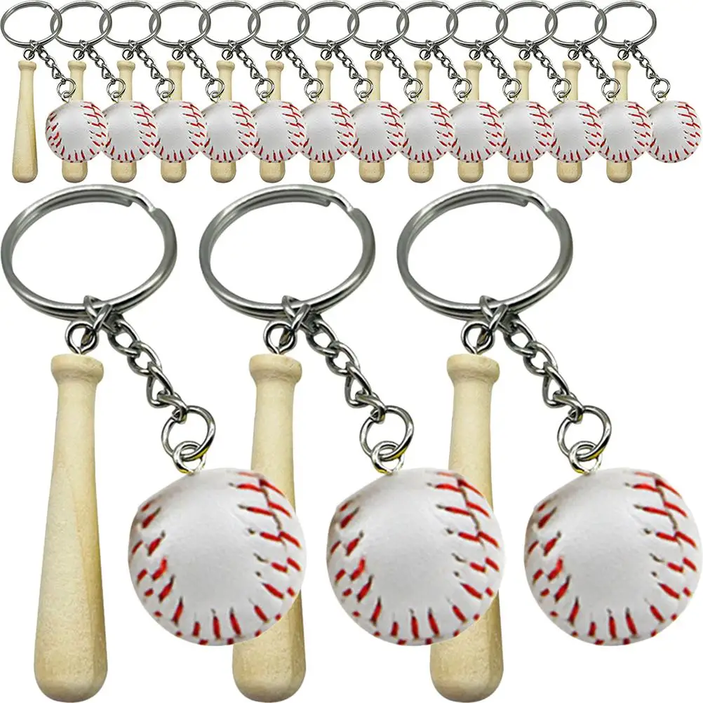 

Baseball Keychain Pendant Sports Player Favors Mini Keychains for Players Bag Hanging Decoration Backpack Locket