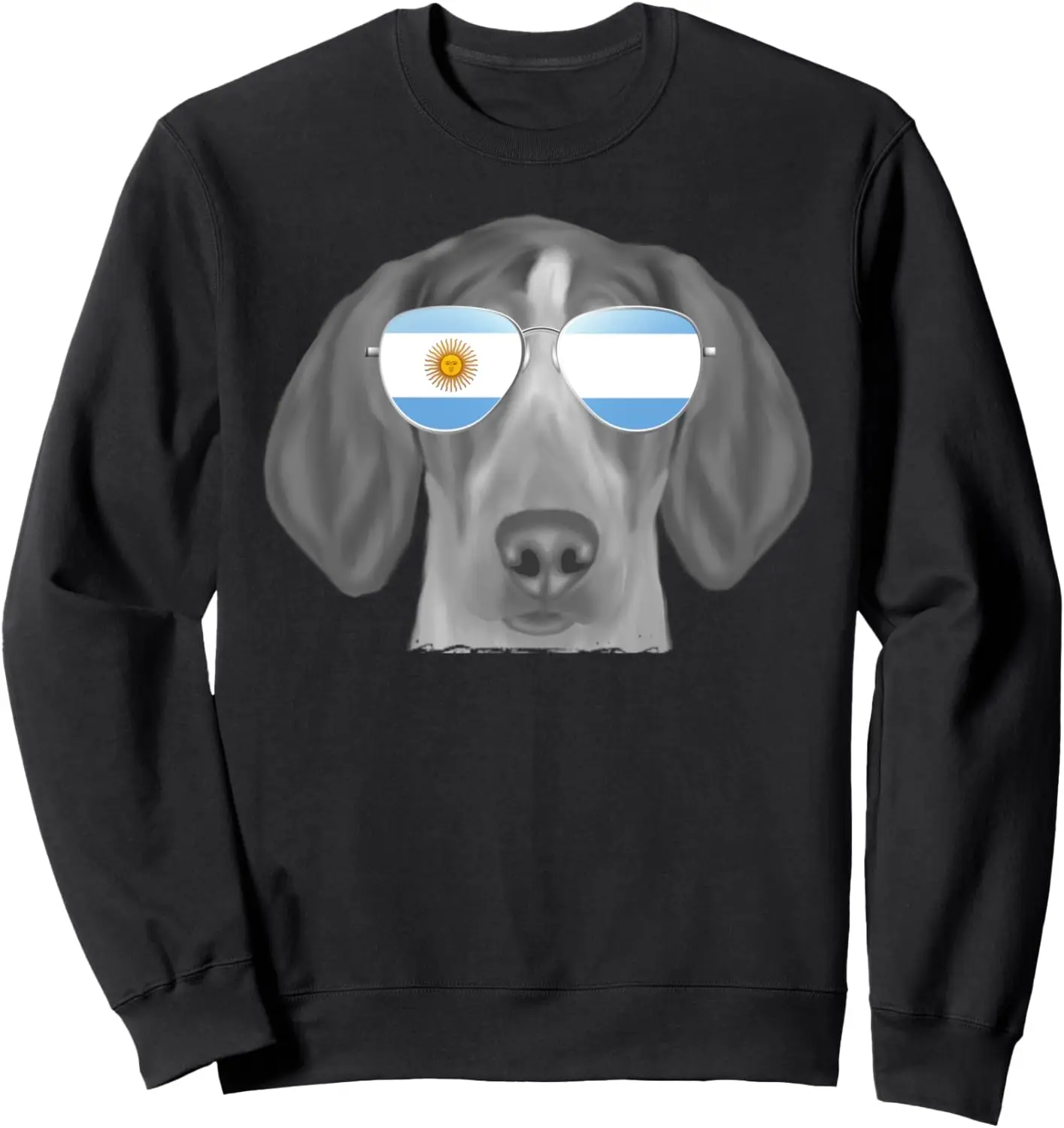 

American English Coonhound Dog Argentina Flag Sunglasses Sweatshirt