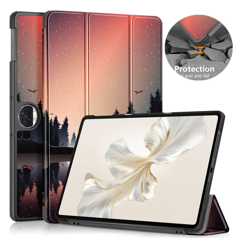 Etui na Huawei Honor Pad 9 12.1 cal 2024, trójdzielna, magnetyczna, inteligentna osłona na Honor Pad 9 HEY2-W09 HEY2-W19 Tablet