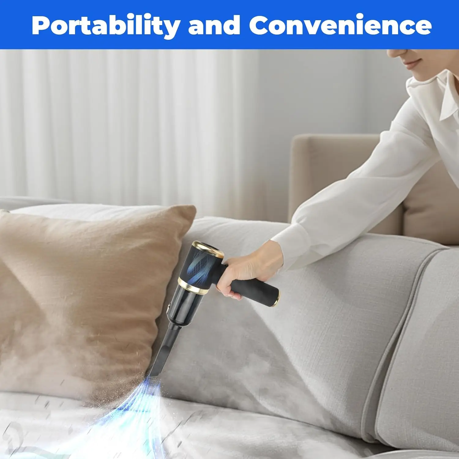 Auto-Staubsauger-12000PA, kabelloser Auto-Staubsauger, tragbarer Staubsauger für Auto, Auto-Staubsauger, Auto-Staubsauger mit hoher Leistung,