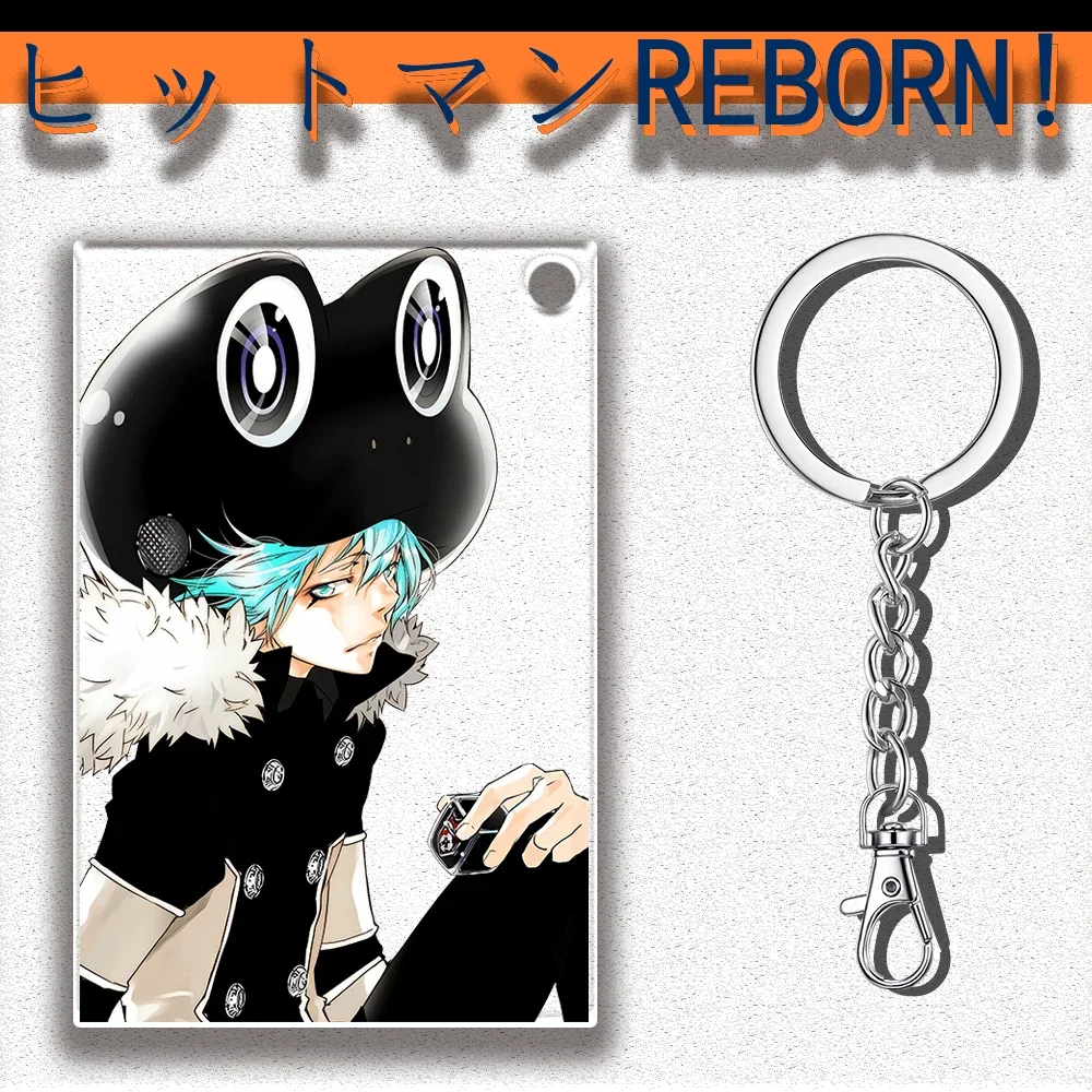 12cm Katekyo Hitman Reborn Acrylic Double-sided Patterned Pendant Acrylic Fun Keychain Backpack Accessories Children's Gifts