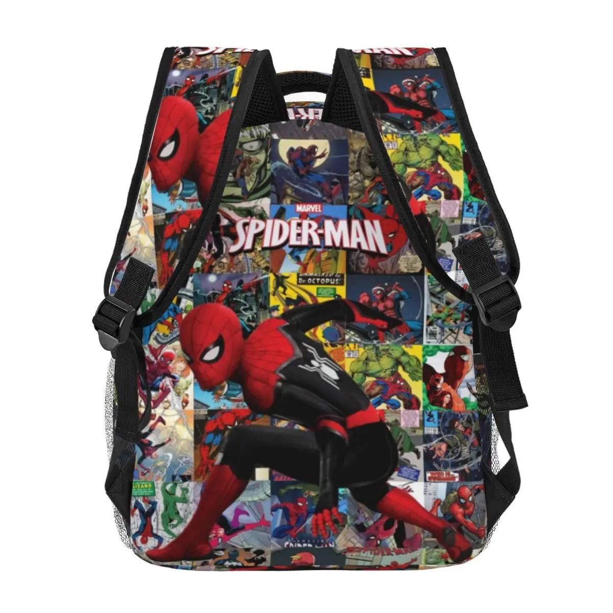 Spider Man Nieuwe Mode Hoge Capaciteit Waterdichte College Rugzak Trendy Laptop Reisboekentas 17Inch