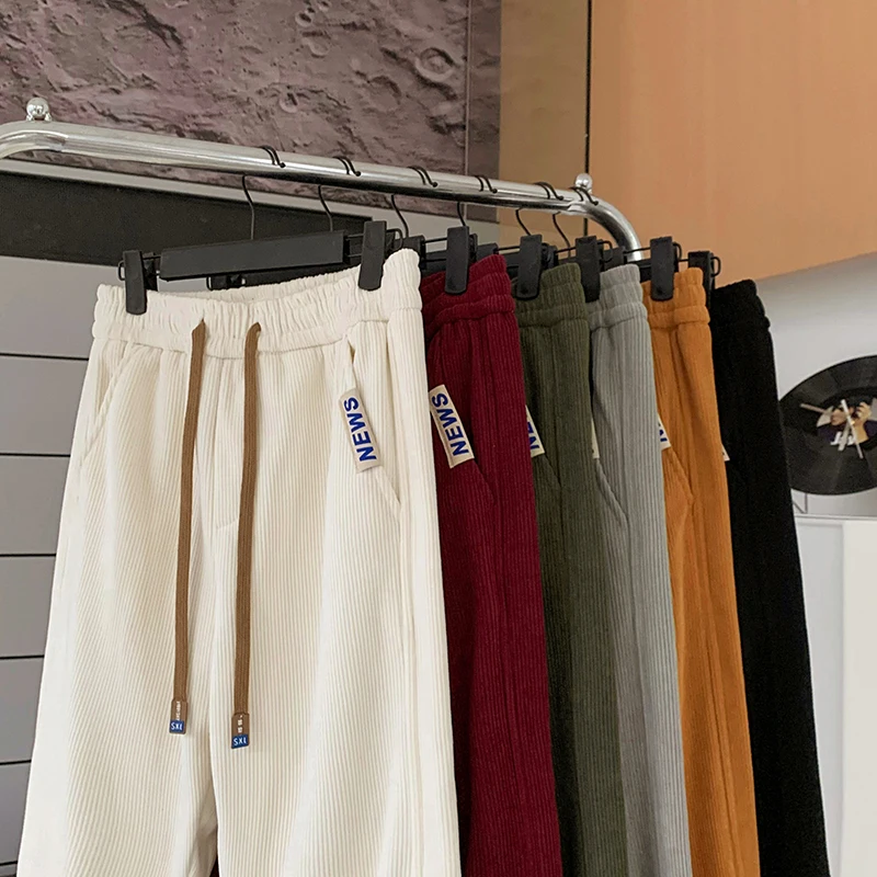 

Multi-coloured Options Casual Trousers Relaxed Comfortable Sports Trousers Men Women Drawstring Elastic Waist Sweatpants