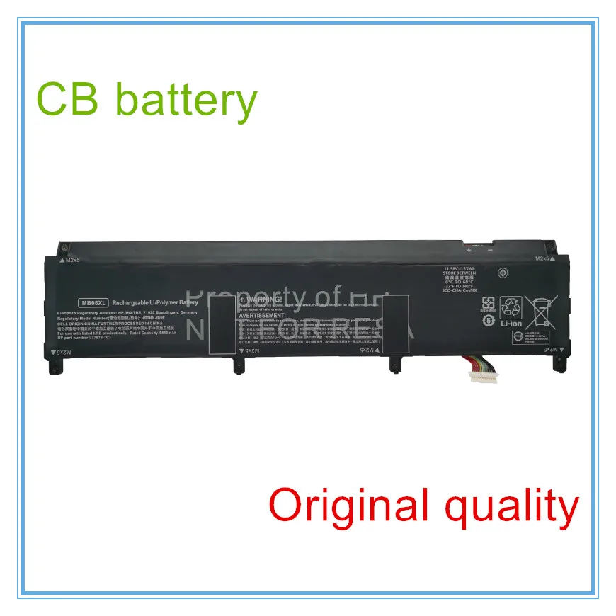 

Laptop Battery MB06XL 11.58V/83Wh/6880mAh For G7 2J3H8PA HSTNN-IB9E Notebook