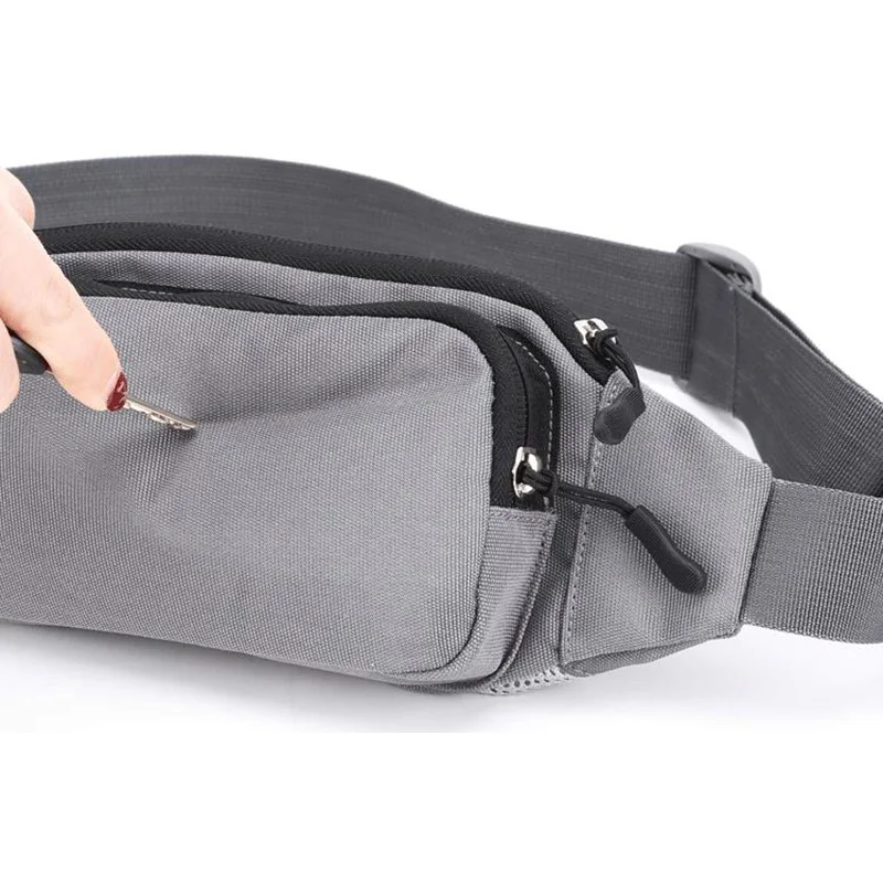 Homme femme taille étanche Fanny Pack pour hommes femmes sac ceinture fesses hanche ventre épaule bandoulière bandoulière côté sac à main kangourou