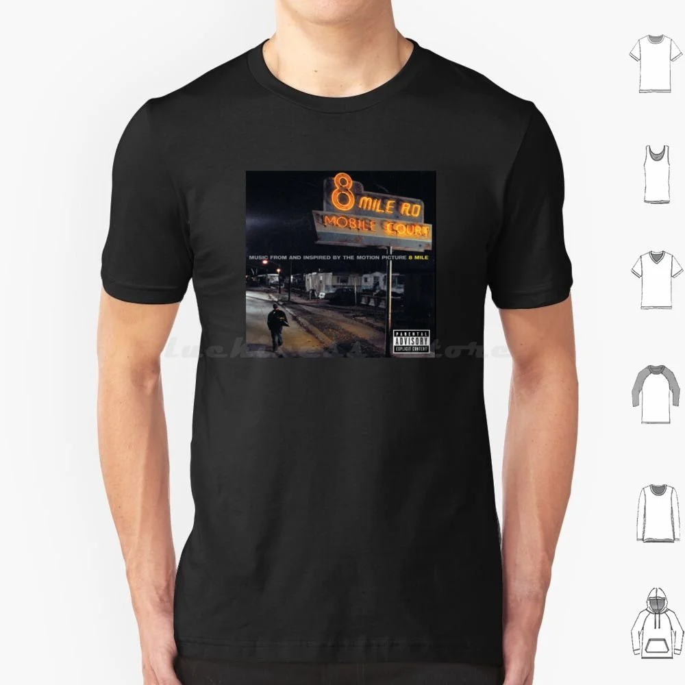 8 ميل تي شيرت للرجال والنساء والأطفال 6xl 8 ميل أغاني موسيقى مغني الراب الفنان الفيلم #1