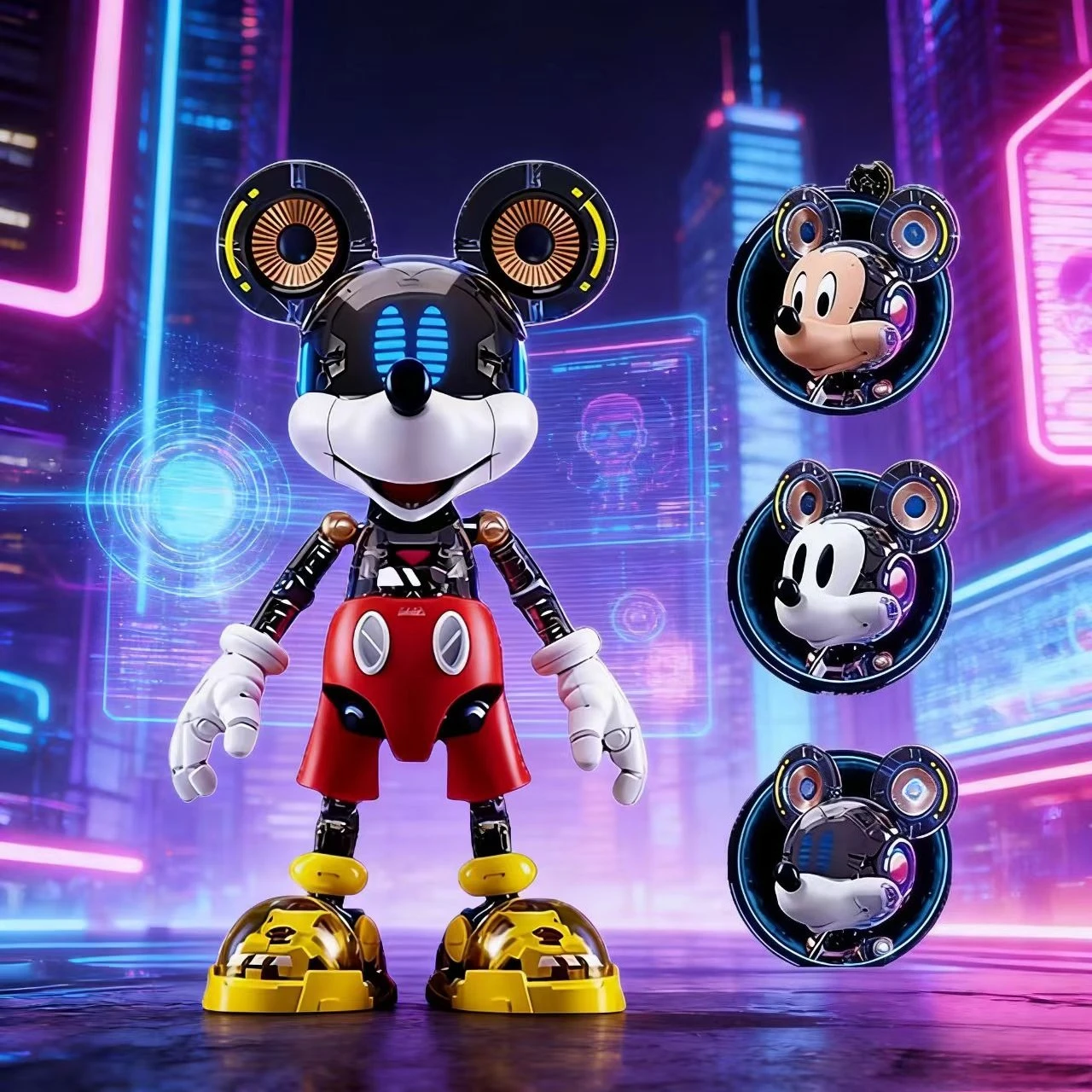 

Genuine Disney Action Figure Toy Sluban Pleyerid Mickey Donald Duck Assembly Model Kit Collection Children Friends Birthday Gift