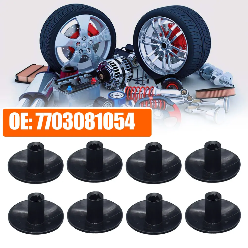 10pcs Black Plastics Auto Fasteners Wheel Housing / Door Trim Panel Retaining Clip Car Accessories 7703081054 for Renault