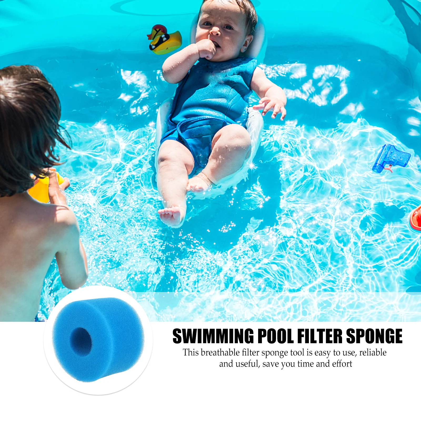 

Замена губки для фильтра для бассейна, дышащий фильтрующий губка для бассейна в помещении, инструмент для эффективной очистки
