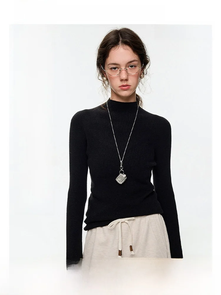 

Soft Sl One-Piece Wool Sweater VEGA CHANG Autumn Winter New Arrival Women's Comfortable Warm Long Sve Knitwear