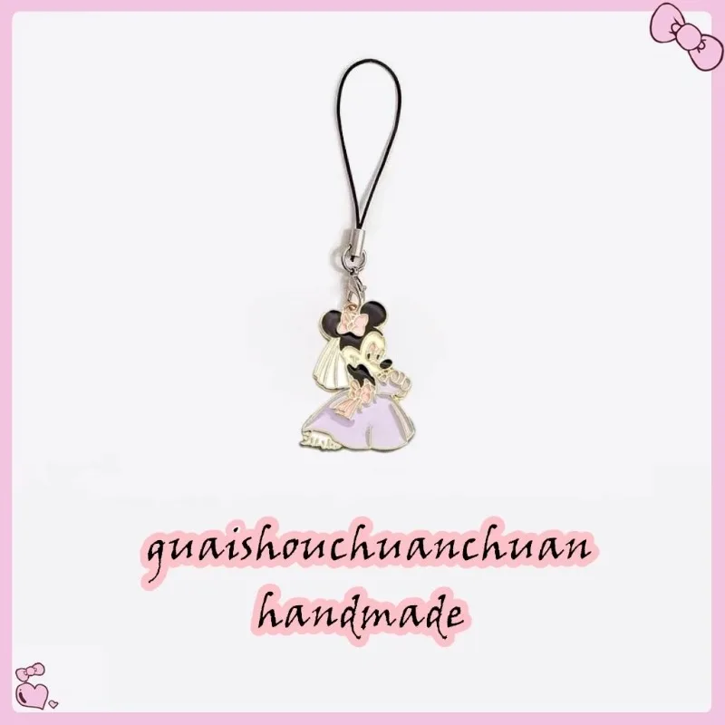Niedlicher Cartoon Disney Mickey Minnie Cartoon Persönlichkeit Trend Handy Lanyard Student USB Disk Anhänger Geschenk Großhandel