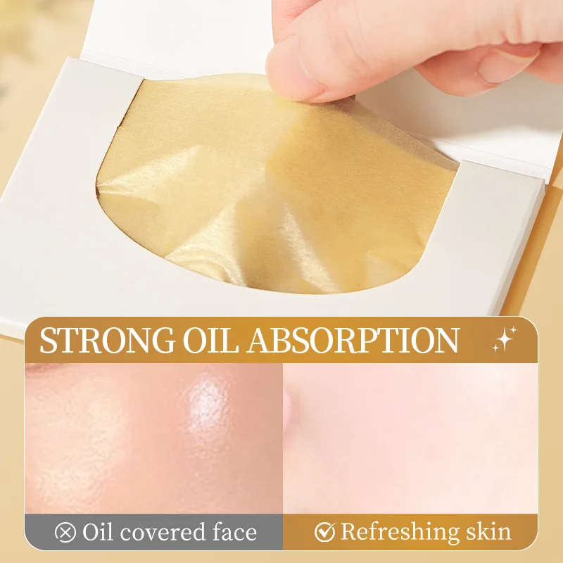SADOER Chamomile Fragrance Oil Blotting Sheets 60x90mm - Facial Oil Absorbing Paper, Quick Absorb Excess Oil, Shine Control, Cro