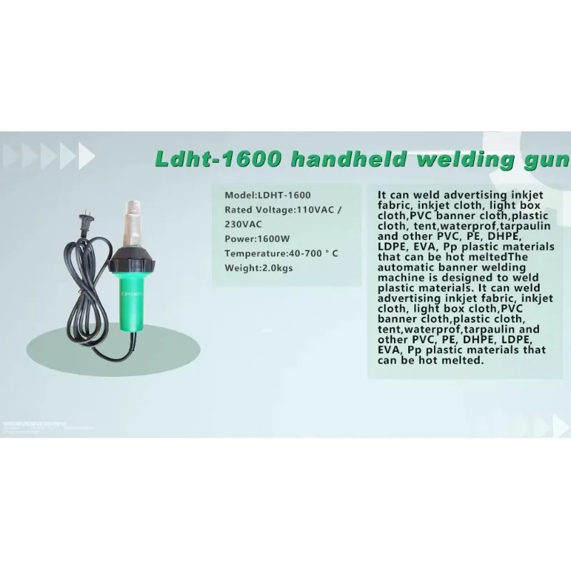 2025 بولي كلوريد الفينيل TPO لحام الهواء الساخن بولي كلوريد الفينيل لافتة بلاستيكية لحام الحرارة