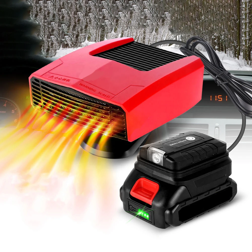 Energetic Car Heater equipped with advanced rotational features & dual port capabilities suitable for outdoor use