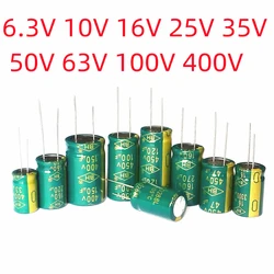 10V 16V 25V 35V 50V 400V wysokiej częstotliwości aluminiowy kondensator 100UF 220UF 330UF 470UF 680UF 1000UF 1500UF 2200UF 3300UF