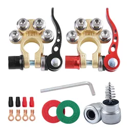 12V 24V Quick Release Disconnect Car Battery Terminal Connectors Top Post Automobile Wire Cable Clamp For Boat Race Auto