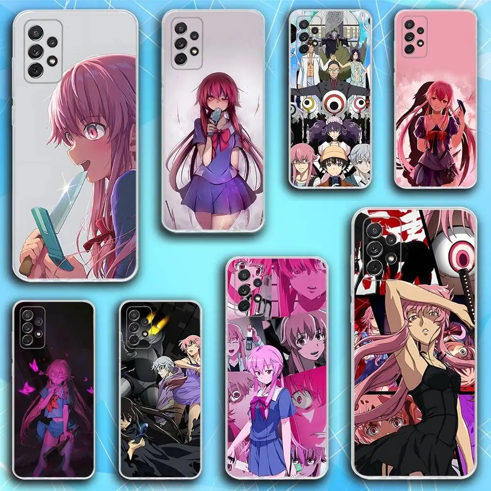 

M-Mirai Anime Nikki Phone Case For Samsung S30,23,21,22,20, FE lite,S10,9,8,7 PIus Note20ultra Soft Transparent