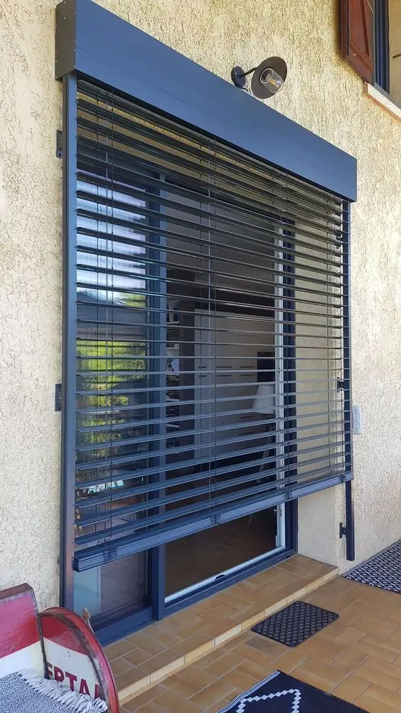 SUNROAD External Venetian Blinds for Outdoor Adjustable Sunshades Flexible Visual Privacy and Sun Shading