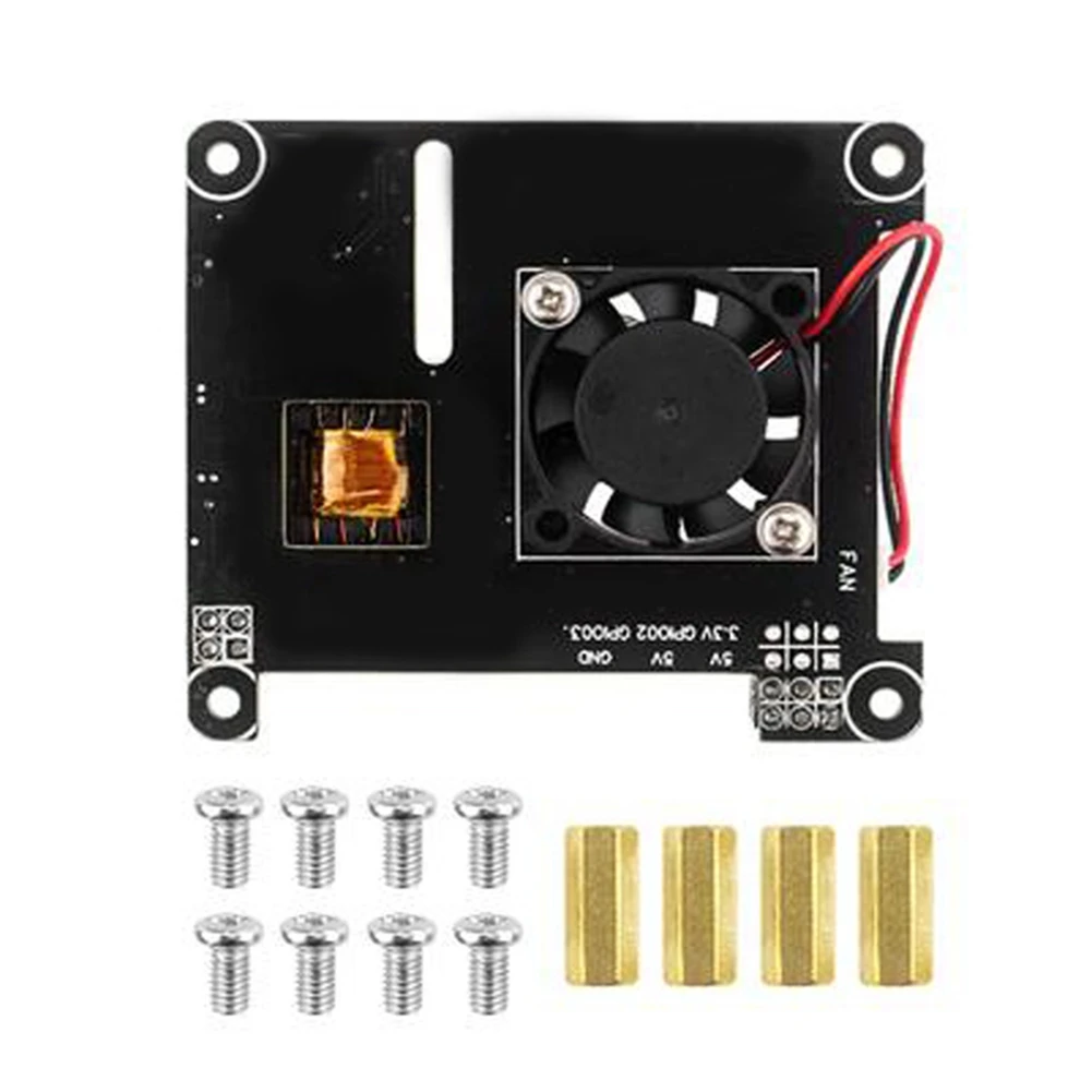 

Для Raspberry Pi 4 POE HAT с охлаждающим вентилятором, с поддержкой модуля Power over Ethernet IEEE802.3Af для Rasberry Pi 4B 3B +