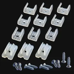 6mm 8mm 12mm 15mm LED Strip Fix Clips Connector With Screws For Fixing 2835 Neon COB Plastic Buckle High Quality Accessories