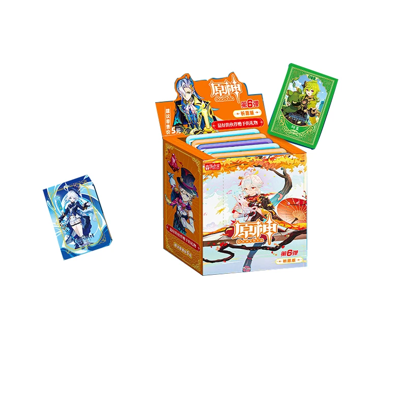 

Оптовая продажа Genshin Impact TCG Premium Box Эксклюзивные художественные карты Ограниченная серия Коллекционный набор Официальный аниме-подарок