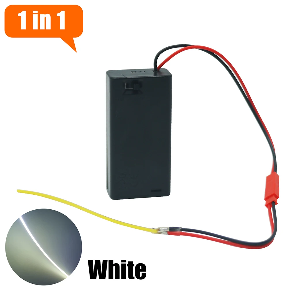 3V 110mm 190mm 300mm LED COB Filament Flexible Batterielampe Weiß Grün Eisblau Rosa Retro Edison Glühbirne Teile LED-Diode Deko