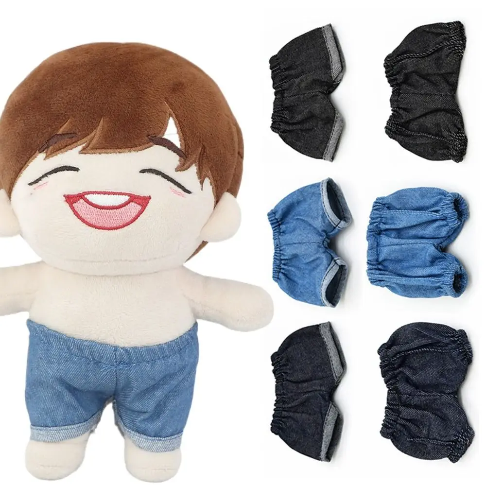 Gift 20cm Doll Jeans Pants Blue Black Fashion Doll Clothes Photo Props Change Dressing Game Mini Shorts Cotton Stuffed Doll