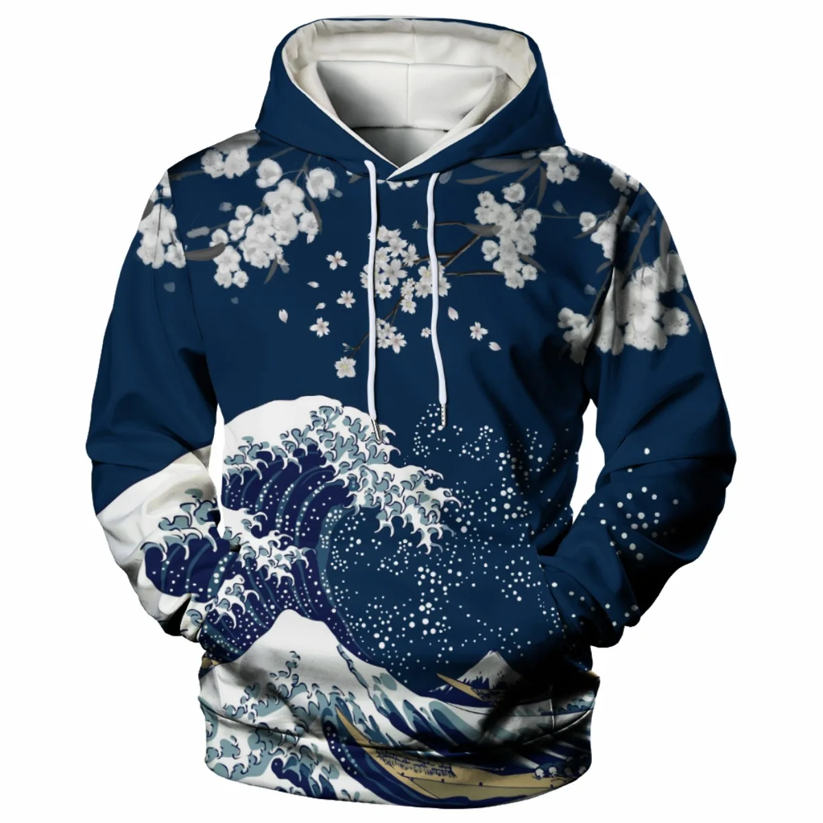 Art oil painting Vortex Japanese Great Wave Off Kanagawa pattern hoodies 3D printed Men Women Hooded Sweatshirt Pullover Clothes