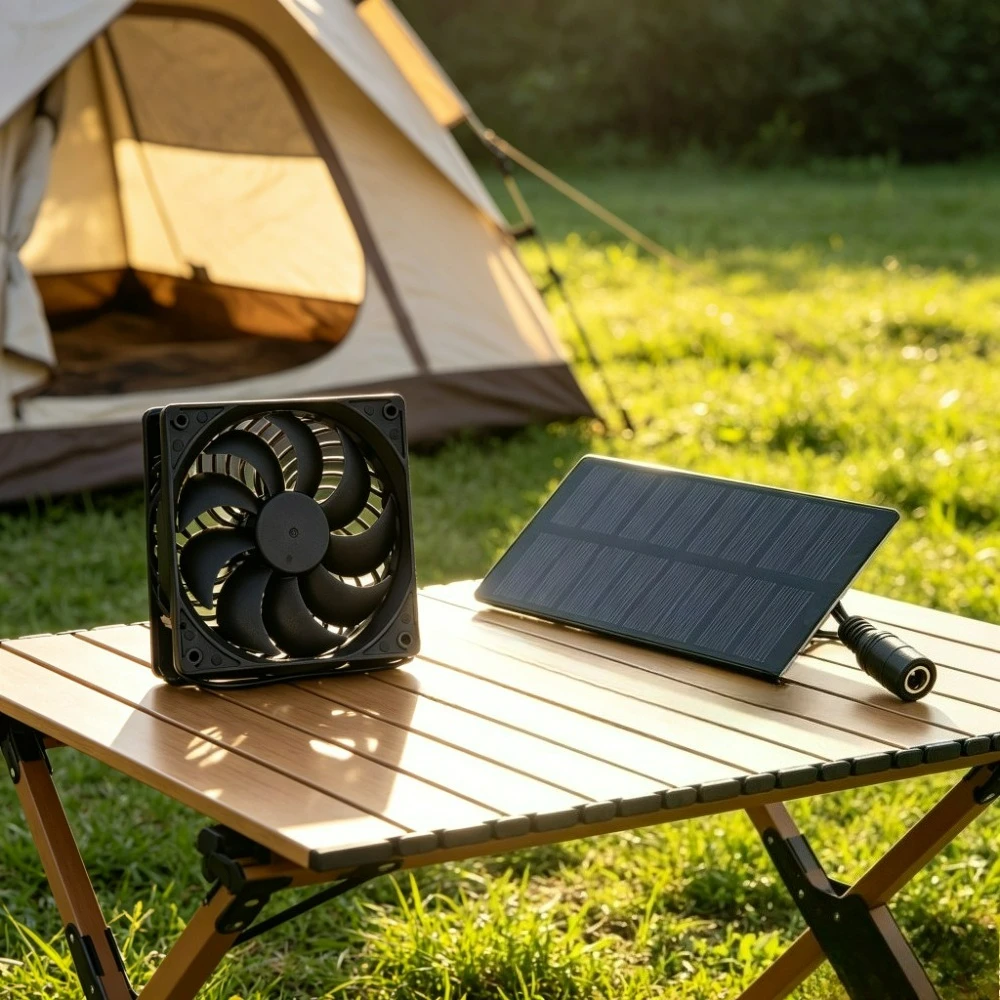 Outdoor Power Vent - Солнечный вытяжной вентилятор 12 см, водонепроницаемый,