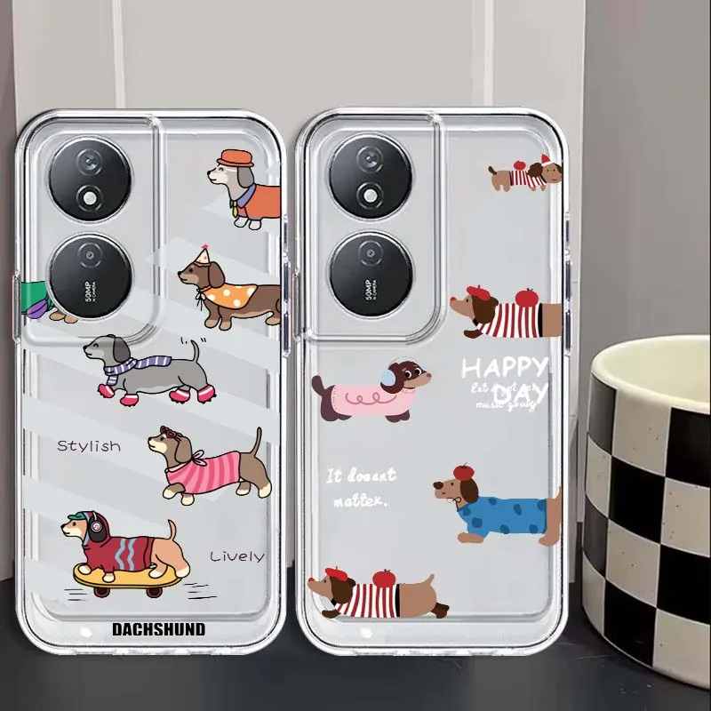 

Cartoon Anime Dog Cute For Huawei P40 P50 P60 Pura 70 80 Nova 11 12S 13 14 Pro Plus Lite Ultra Transparent Phone Case