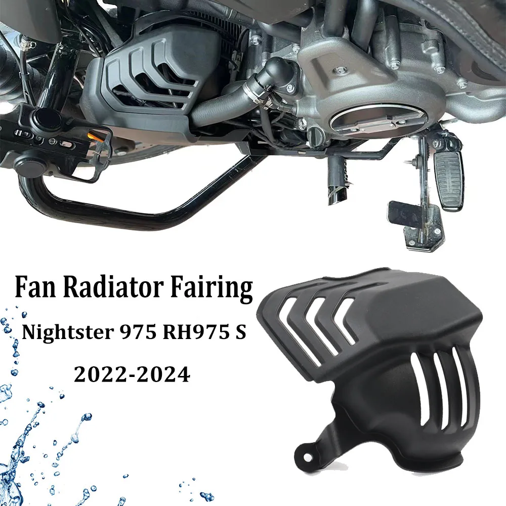 For Harley Nightster 975 RH975 S 2022 2023 2024 Motorcycle Fan Radiator Cover Fairing Hot Cooling Air Deflector Spoiler Guard