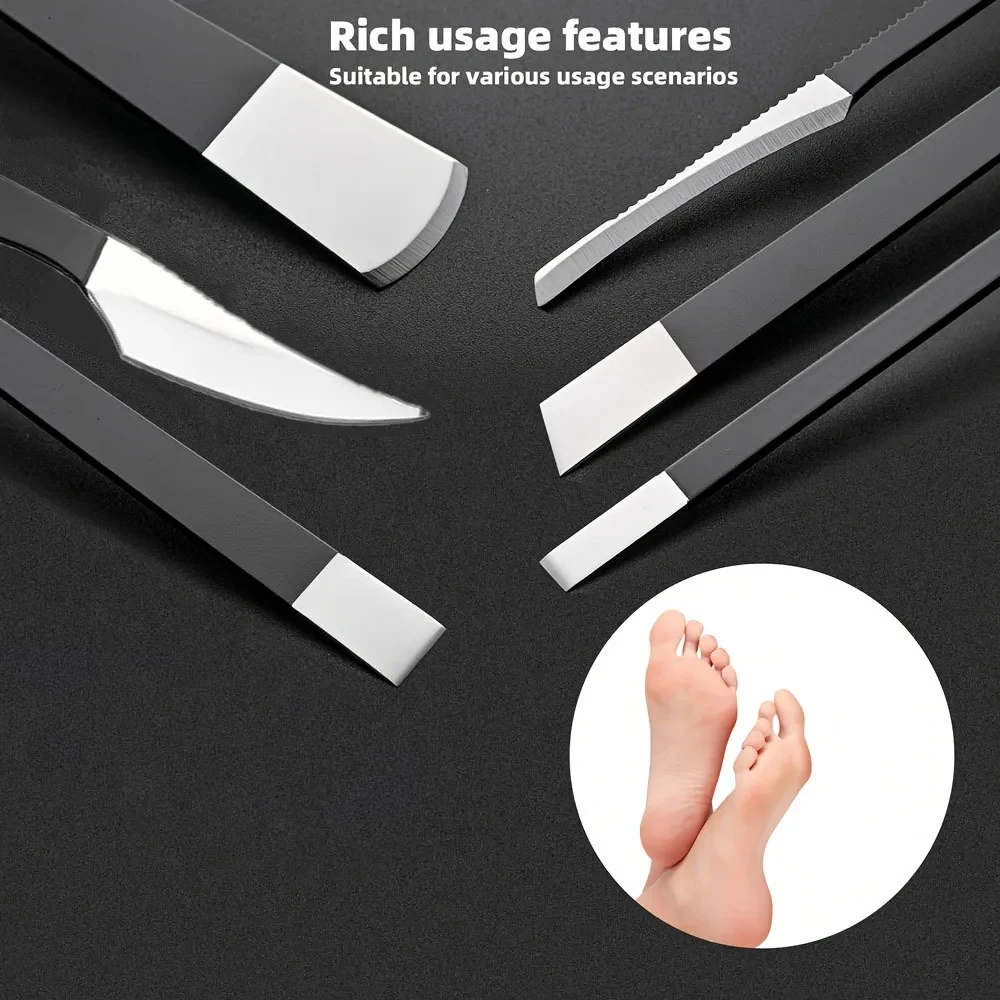 Pedicure Foot Nail Knife Set Of Callus Nail Trimming Tools To Remove Dead Skin Scraper Home Repair Foot Nail Groove Artifacts