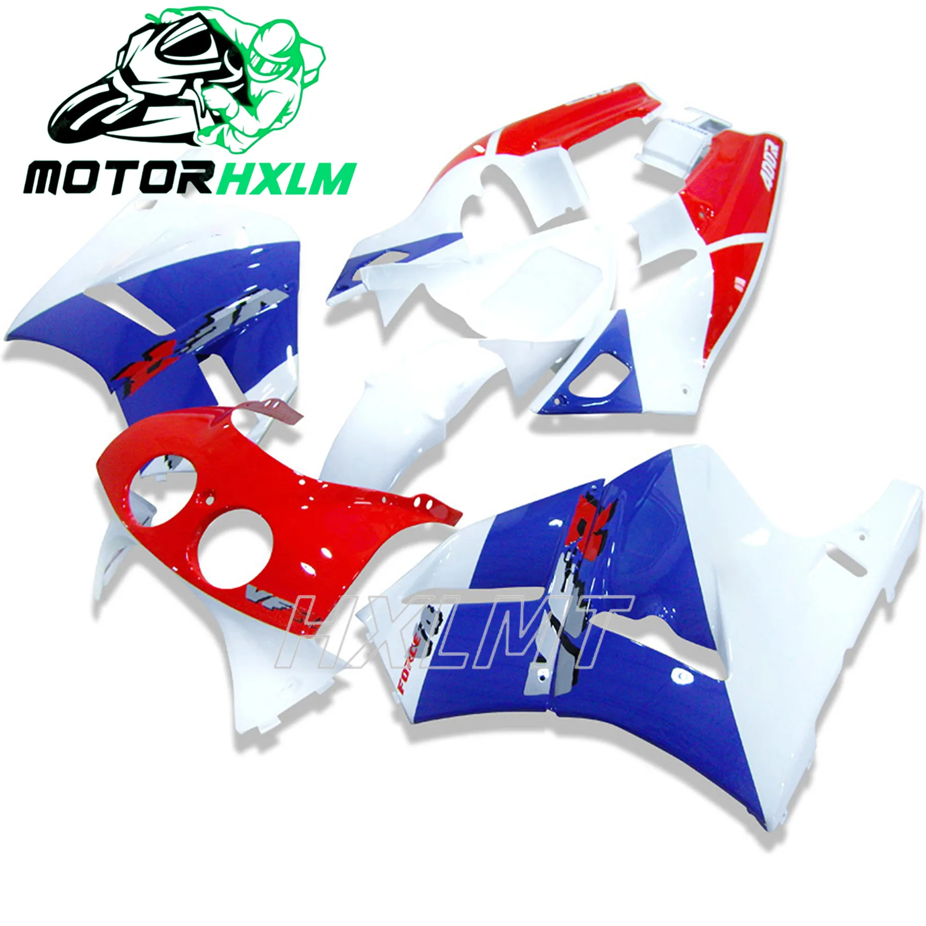 

Комплекты обтекателей для Honda VFR400R NC30 V4 88-92 VFR400 1989 1990 1991 1992, синий, красный, белый, комплекты кузова, обтекатель мотоцикла