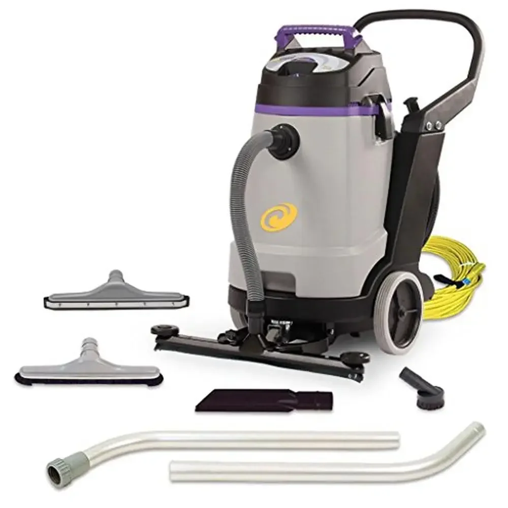 20-Gal Wet Dry Vac with Front Mount Squeegee & Tool Kit Easy Maneuverability Qwik Lock Technology Extra Long Cord & Hose Ideal