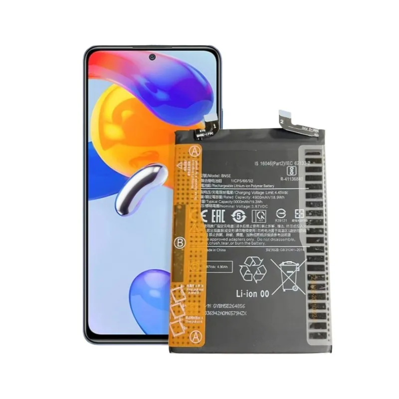 بطارية هاتف عالية الجودة 2025 سنة بطارية BN5E جديدة 5000 مللي أمبير في الساعة لهاتف Xiaomi POCO X4 PRO / Redmi Note 11 Pro / 11E Pro 5G